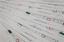 Seventy-Five (75) 1980 The Memorial Tournament Official Used Scorecards