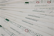 Seventy-Five (75) 1980 The Memorial Tournament Official Used Scorecards