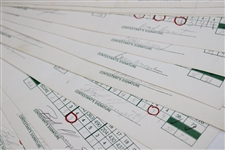 Seventy-Five (75) 1980 The Memorial Tournament Official Used Scorecards