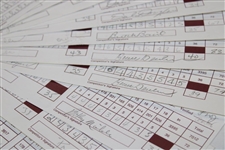 Fifty-Three (53) 1994 Bruno's Memorial Classic Official Used Scorecards