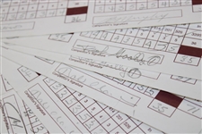 Fifty-Three (53) 1994 Bruno's Memorial Classic Official Used Scorecards