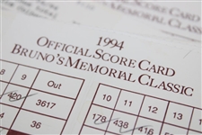 Fifty-Three (53) 1994 Bruno's Memorial Classic Official Used Scorecards