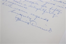 Francis Ouimet Signed Handwritten 1963 Letter JSA ALOA