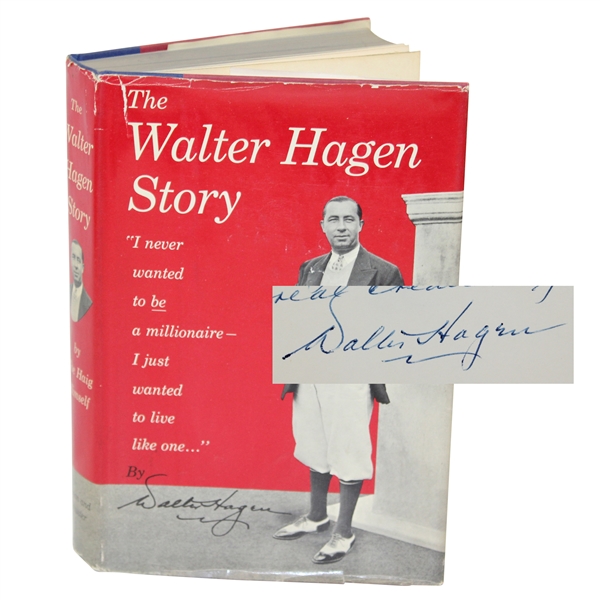 Walter Hagen Signed & Inscribed 1956 The Walter Hagen Story 1st Edition Book JSA ALOA