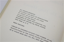 Walter Hagen Signed & Inscribed 1956 'The Walter Hagen Story' 1st Edition Book JSA ALOA