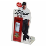 Tiger Woods Standup Titleist Advertisement Point of Sale with Sleeve of Golf Balls