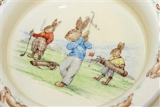 Royal Doulton 'Bunnykins' Golfing Ceramic Dish - 6 Diameter
