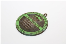 Ralph Hutchison's 1947 Crosby National Pro-Am Golf Championship Contestant Badge