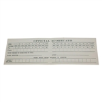 1975 Masters Tournament Official Scorecard - Un-Marked