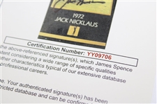 Jack Nicklaus Signed 1993 Champions of Golf Masters Card JSA #YY09706