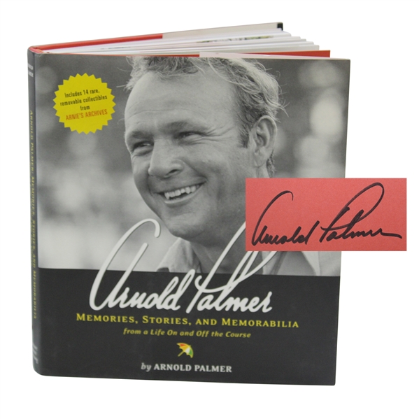 Arnold Palmer Signed 2004 Arnold Palmer Memories, Stories, Memorabilia Book JSA ALOA