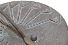 Vintage Golf Themed Sundial with Club, Ball & Flags