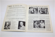 1952 Crosby Pro-Am Golf Championship Official Program - Jimmy Demaret Win