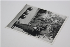 Jack Nicklaus Original 1964 Putting Bowling Balls B&W Photo