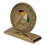 Arnold Palmer Golf Management Gold Plated Desk Display