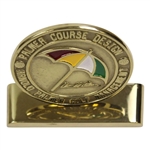 Arnold Palmer Golf Management Gold Plated Desk Display