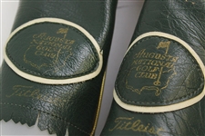Two (2) Vintage Titleist Augusta National Golf Club Dk Green Headcovers