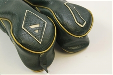 Two (2) Vintage Titleist Augusta National Golf Club Dk Green Headcovers