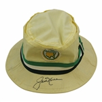 Jack Nicklaus Signed Classic Augusta National Golf Shop Yellow Masters Bucket Hat JSA ALOA