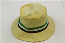 Jack Nicklaus Signed Classic Augusta National Golf Shop Yellow Masters Bucket Hat JSA ALOA