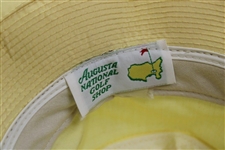 Jack Nicklaus Signed Classic Augusta National Golf Shop Yellow Masters Bucket Hat JSA ALOA