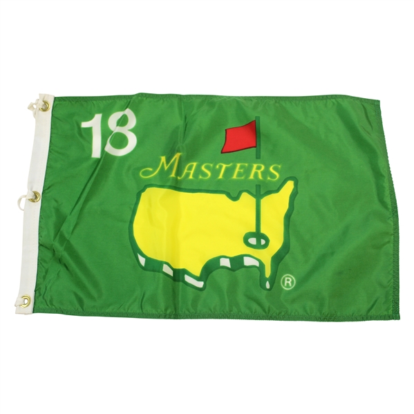 1994 Masters Tournament Emerald Green Silk Screen Flag with Yellow Logo