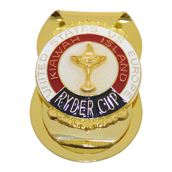 Gold Tone Ryder Cup at Kiawah Island Commemorative Money Clip