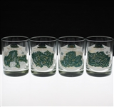Pebble Beach, Oakland Hills, Augusta National & Winged Foot Golf Course Rocks Glasses