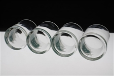 Pebble Beach, Oakland Hills, Augusta National & Winged Foot Golf Course Rocks Glasses