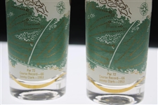 Two (2) Oakmont Country Club Layout w/Course Record Drinking Glasses