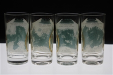 Pebble Beach, Merion, Mid-Ocean Club & Oakland Hills Golf Course Drinking Glasses