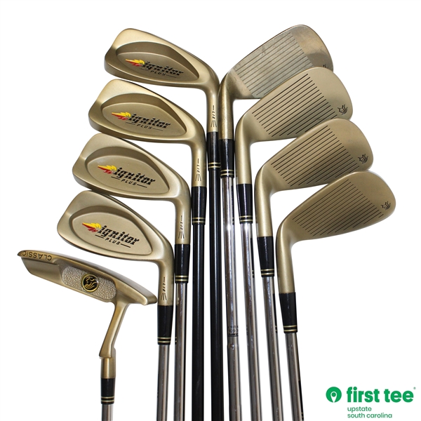Gary Players Ignitor Plus Titanium Technology 3-9 Irons w/Putter & Wedge - Benefits First Tee