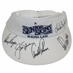 Palmer, Nicklaus, Player, Trevino & Chi Chi Signed Senior Skins Game Visor JSA ALOA
