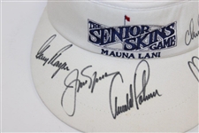 Palmer, Nicklaus, Player, Trevino & Chi Chi Signed Senior Skins Game Visor JSA ALOA
