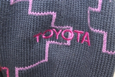 Chi Chi Rodriguez's Worn Green/Pink/Purple Lady Antigua Sweater