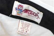 Chi Chi Rodriguez's Worn White 'Toyota' Antigua Golf Polo Shirt w/Blue, Red & Black Stripes