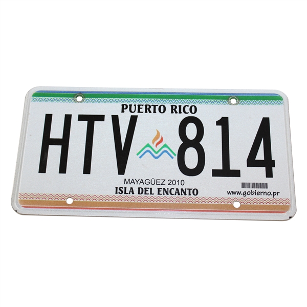 Chi Chi Rodriguezs Personal Puerto Rico License Plate - 2010