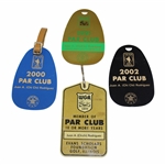 Chi Chi Rodriguezs Western Golf Association 1991, 2000, 2002 Par Club & Golden Award Bag Tags