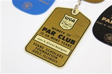 Chi Chi Rodriguez's Western Golf Association 1991, 2000, 2002 Par Club & Golden Award Bag Tags