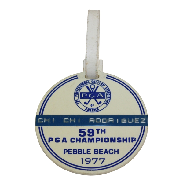 Chi Chi Rodriguezs 1977 PGA Championship at Pebble Beach Bag Tag
