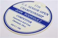 Chi Chi Rodriguez's 1996 US Senior Open at Canterbury Golf Club Competitor Bag Tag