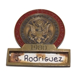 Chi Chi Rodriguezs 1980 US Open at Baltusrol Contestant Badge - Jack Nicklaus Win