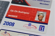 Four (4) Miscellaneous Chi Chi Rodriguez PGA Tour Card/ID's