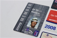 Four (4) Miscellaneous Chi Chi Rodriguez PGA Tour Card/ID's
