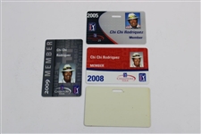Four (4) Miscellaneous Chi Chi Rodriguez PGA Tour Card/ID's