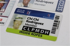 Three (3) Miscellaneous Chi Chi Rodriguez PGA Tour Card/ID's