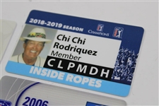 Three (3) Miscellaneous Chi Chi Rodriguez PGA Tour Card/ID's