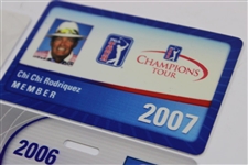 Three (3) Miscellaneous Chi Chi Rodriguez PGA Tour Card/ID's