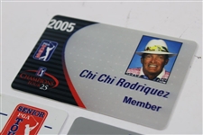 Four (4) Miscellaneous Chi Chi Rodriguez PGA Tour Card/ID's