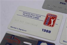 Five (5) Miscellaneous Chi Chi Rodriguez PGA Tour Card/ID's